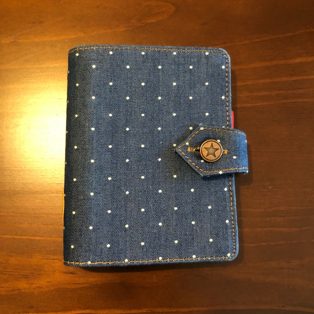 Filofax Denim Dots Pocket Organizer